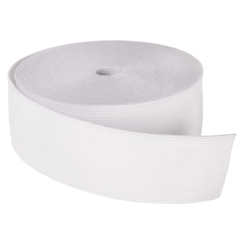 Black & White Stretch 3mm-75mm Wide Flat Elastic Woven Sewing Strap Waist Band — image 5