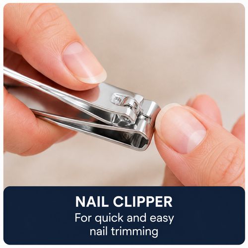 21 Piece Manicure Pedicure Set Nail Care Grooming Kit Clippers Travel Case — image 7