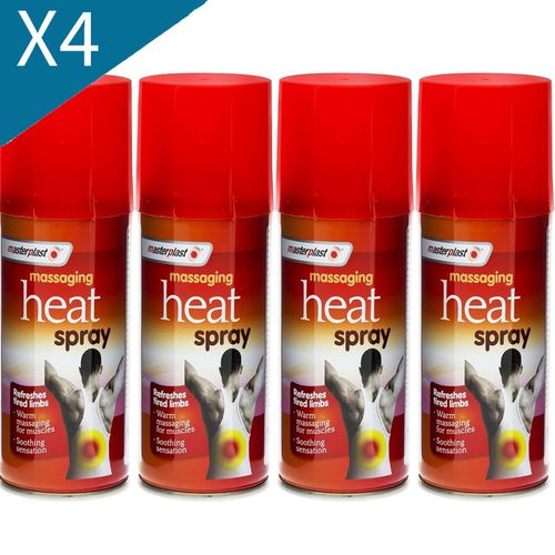 4 x DEEP HEAT SPRAY 125ML MASSAGING INSTANT MUSCLE SPORT INJURY BACK PAIN RELIEF — image 6