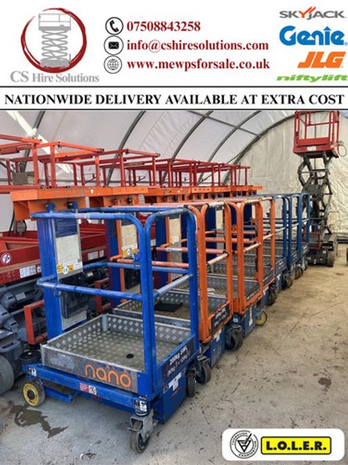 4.5m WH 2013 Nano Lift Scissor Lift Power Tower Genie, JLG, Skyjack MEWP
