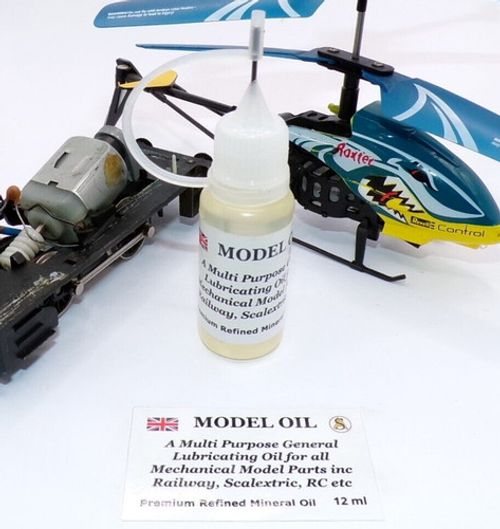 12ml Model Oil for Railways, Scalextric, RC etc in Precision Oiler UK Blended