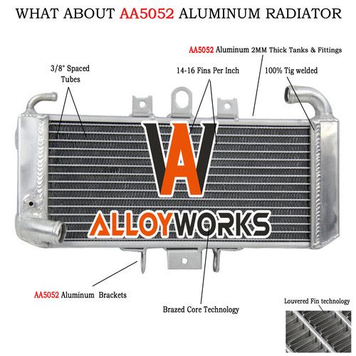 Aluminium Radiator For Yamaha FZS600 Fazer FZS 600 1998-2003 03 2001 2000 1999