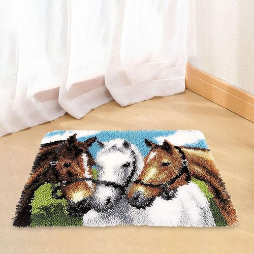 DIY Making Needlecrafts Cushion Carpet Latch Hook Rug Kit Beginners — image 2