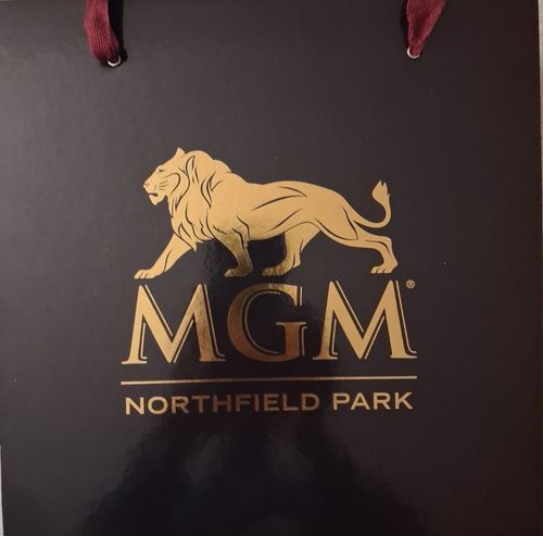 MGM Casino Glasses, Stirrer and Flask — image 3