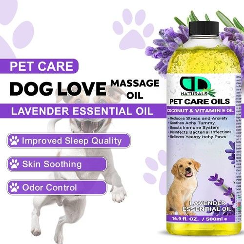 Dog Massage Oil for Relaxation – Soothes Muscles, Nourishes Skin & Moisturizing
