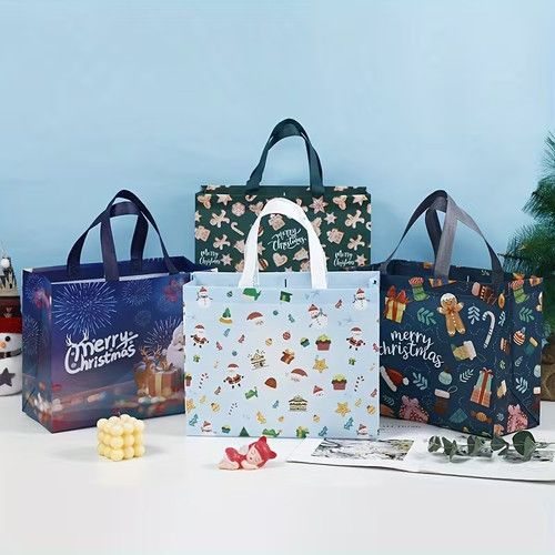 4x Christmas Gift Bags Reusable Xmas Present Bags Party Gift Bags UK Fast Ship