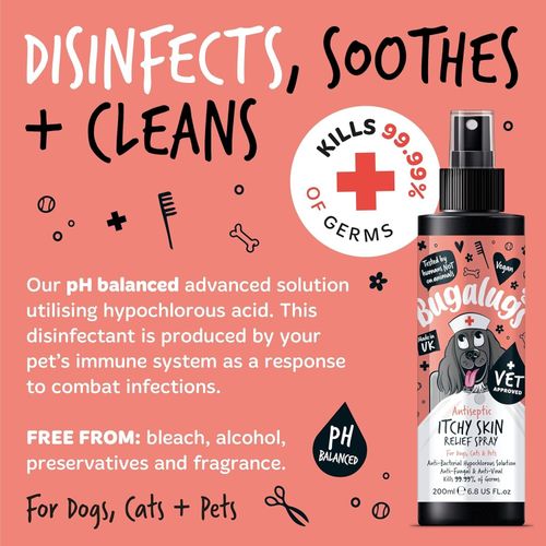 BUGALUGS itchy dog skin relief Antiseptic spray for dogs, puppy, cats & pets — image 5