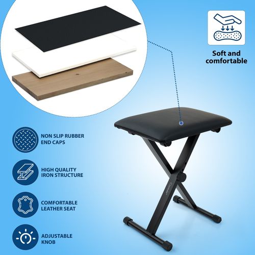 61 Key Keyboard Piano with Stand, Stool & Microphone — image 2