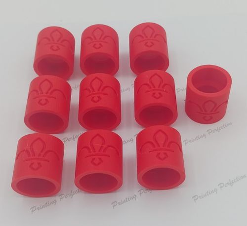 10 x Red Scout Woggle Plastic 3D Printed Next Day Dispatch Made in UK — image 1
