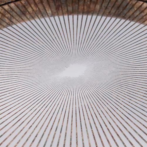 Round Sunburst Antique Gold Home Serving Drinks Candle Decor Coffee Table Tray — image 4
