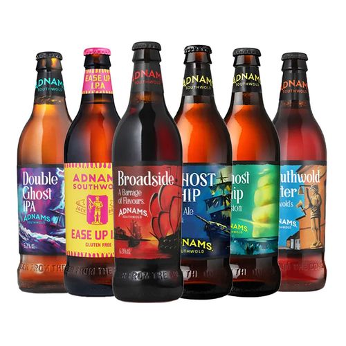 Adnams Beer Taster Selection 6 x 500ml Bottles Mixed Ale IPA Gift Pack — image 1