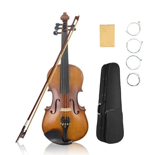16 inch 5 string Viola Maple spruce solid Ebony fittings Handmade nice tone