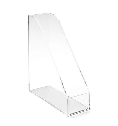 OSCO Clear Acrylic Magazine Rack | 6 Pack | Folder Storage | File Organiser | De — image 2