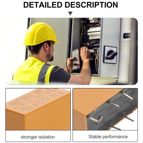 Compact 24V Orange Latching Relay Durable 8 Pin Power Relay for Industry — image 8