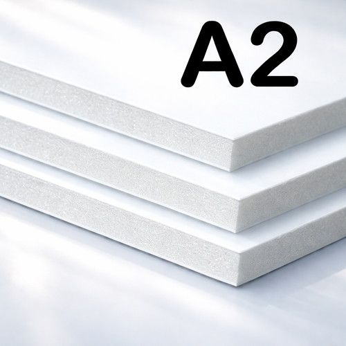 A2 White Foamboard – 5mm Thick x 10 Sheets (420mm x 594mm) – Lightweight Mountin