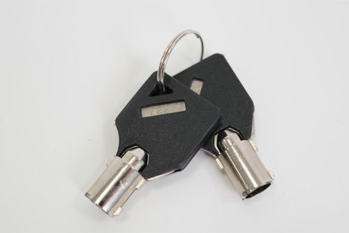 Lockable Parking Barrier - Silver Steel Folding Security Post Security Bollard — image 9