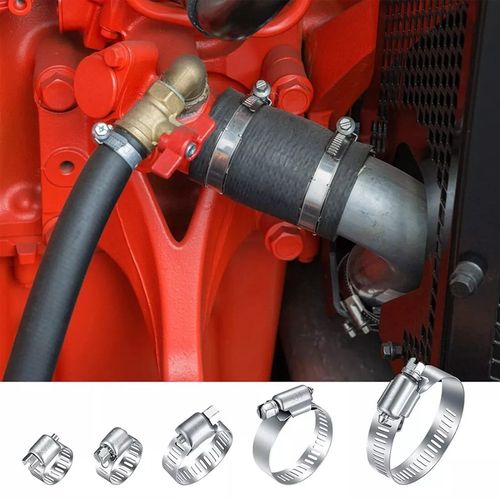 101-Pcs Assorted Stainless Steel Hose Clamp Kit With No Driver Jubilee Clips Set — image 13