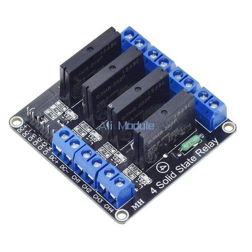5V 4 Channel SSR G3MB-202P Solid State Relay Module with Resistive Fuse AM