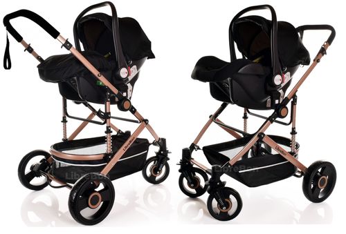 LIBREBON Baby Pram WITH CAR SEAT Buggy 3 in 1 Travel System Pushchair Up To 22Kg — image 9
