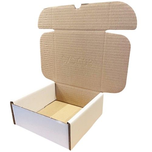 WHITE SHIPPING CARDBOARD BOXES POSTAL MAILING GIFT PACKET SMALL PARCEL CARTONS