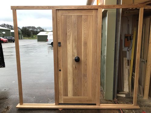 Solid Oak Front Door And Combination Frame, Made To Your Size £1995 — image 4