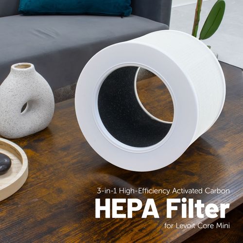 HEPA Carbon 3-in-1 Filter Cartridge 2 Pack Compatible for Levoit Core Mini-RF — image 4