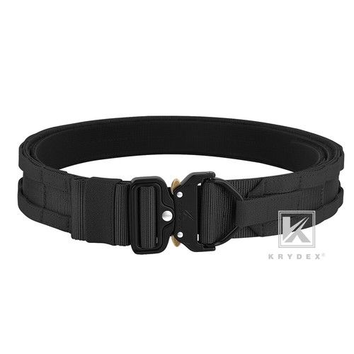 KRYDEX Tactical Belt 1.75 in Heavy Rigger Duty Belt D-ring MOLLE Quick Release