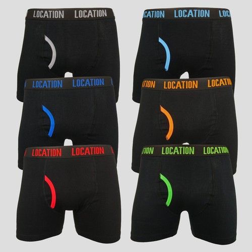 Mens 6 Pack Location Boxer Shorts Trunks Gift Underwear Cotton Boxers Set S-6XL