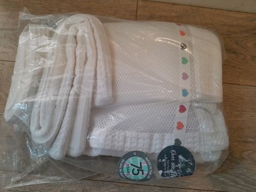 Clair de Lune Over the Moon Breathable Cot Bumper Twin Pack - White Mesh — image 4