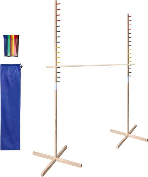 Wooden Limbo Game Kids Adults Outdoor Garden Party Hawaiian Luau Family Game