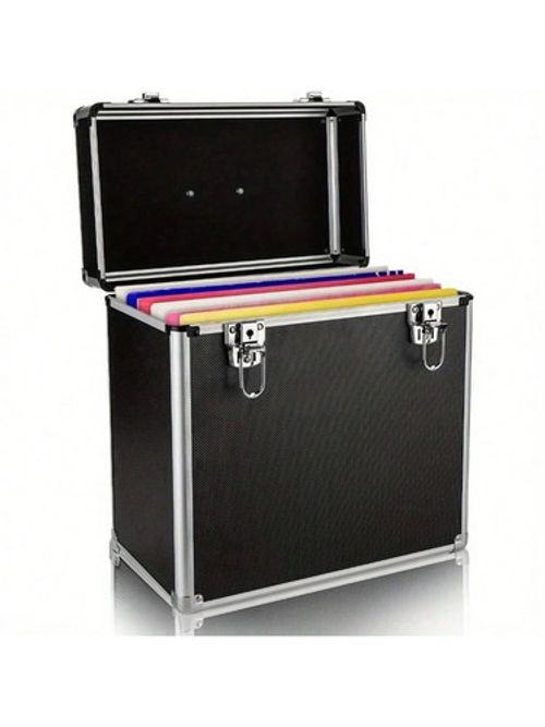 12" LP Vinyl Record Storage DJ Collection Box Flight Stackable Case Box