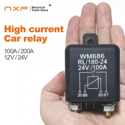 High Current Relay Starting Relay 200A 100A 12V 24V Power Automotive Heavy Curre