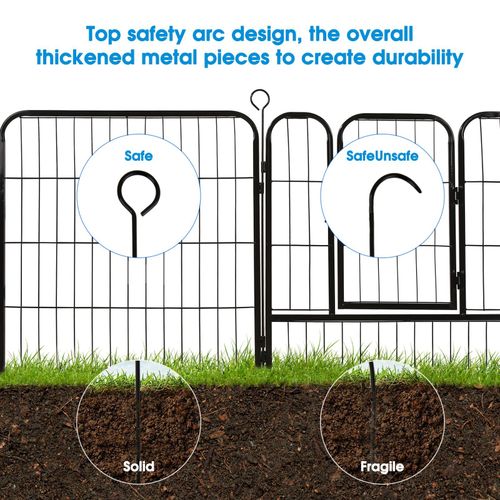 6/8 Panel Dog Pen Pet Puppy Playpen Metal Exercise Play Fence for Indoor Outdoor — image 7