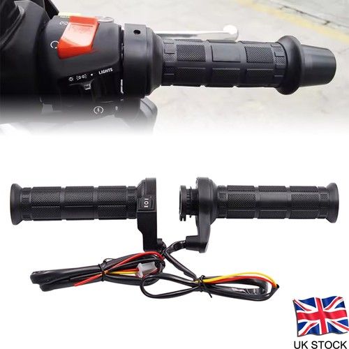 Motorcycle Heated Handle Bar Motorbike Adjustable Heating Grip Warmer Handlebars