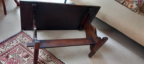OAK REFECTORY TABLE - coffee table size.  Genuine antique — image 4