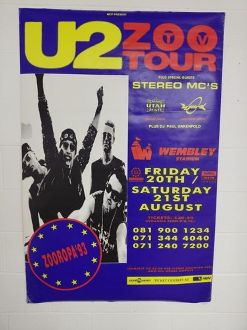 U2 - Zoo Tour - Wembley Stadium - Giant/Subway - Promo Poster (150cm x 100cm)