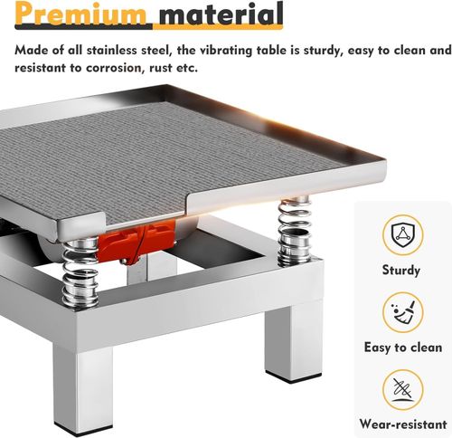Concrete Vibration Table Vibrating Test Bench Model Plaster Shaker w/ Cloth Mat — image 3