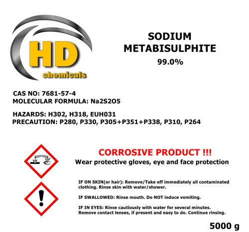 Sodium Metabisulphite 5 Kg * Homebrew And Wine Making * 99% PURE * Sanitiser — image 2