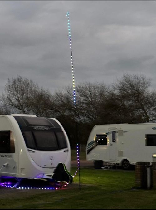 10M Dream Chasing Led Flagpole Light String Bulbs USB, Remote or App Controlled — image 1
