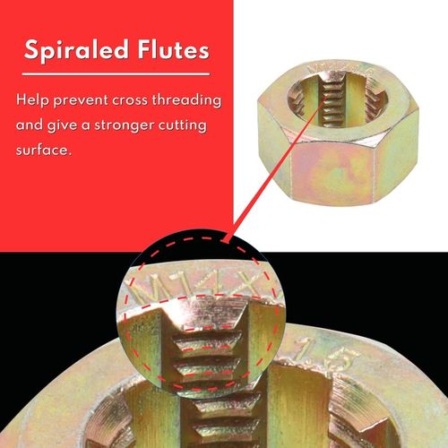 49PCS Thread Repair Chaser Tool Thread Restorer UNC UNF Metric File Tap Die Kit — image 9