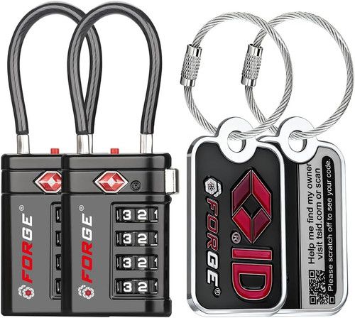 Open Alert TSA Approved Luggage Locks 4 Digit Combination TSA Travel