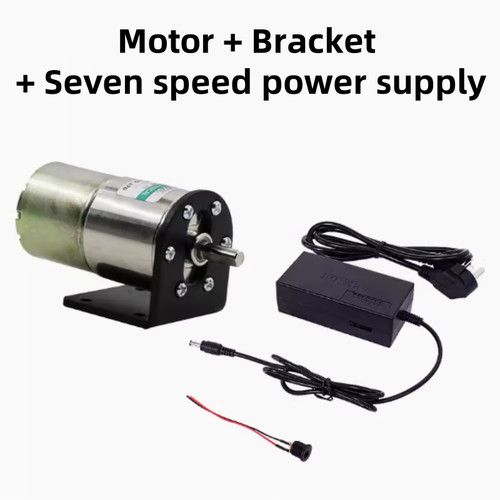 DC 12V/24V 10W Gearbox Motor Central Shaft Reduction Motor Gear Motor 5-600rpm