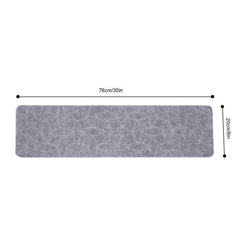 15 Pcs Stair Treads Carpet/Mats Non-Slip Self Adhesive Tape 8 x 30" w/TPR Gray — image 5