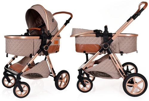 3 in 1 Pram Newborn Baby Buggy Set Travel System with Car Seat Folding Pushchair — image 5
