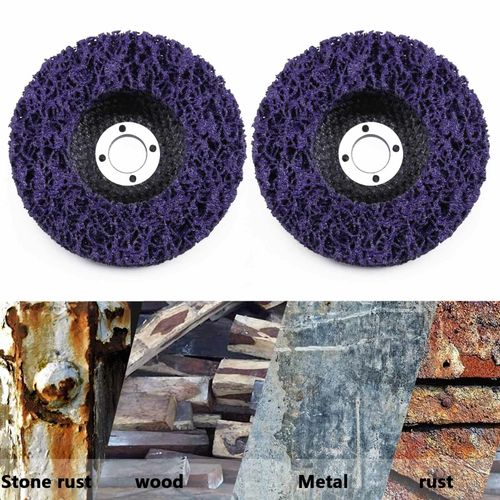 5 Pcs 4'' 100mm Poly Strip Disc Wheel Paint Rust Removal Clean For Angle Grinder — image 6