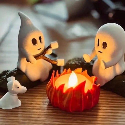 Halloween Ghost Campfire Decor Outdoor Haunted House Backyard Party Prop