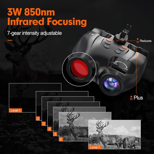 Night Vision Goggles Helmet & Head Mounted Binoculars Digital Infrared Goggles — image 14