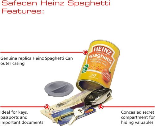 Secret Heinz Baked Bean Tin Can Safe Metal Money Cash Security Hidden Stash Key — image 2