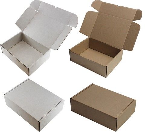 WHITE OR BROWN SHIPPING CARDBOARD BOXES POSTAL MAILING GIFT PACKET SMALL PARCEL
