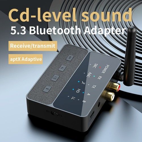 Audio Adapter AptX/HD/LL Receiver Transmitter RCA AUX QCC3040 Wireless Adapter
